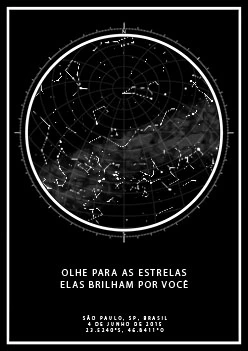 Black with compass and milky way